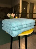 Denim Blue GRS Sustainable Bath Towel (70 × 140 cm, 600 GSM) - Image 2
