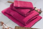 Pink Colore GRS Sustainable Bath Towel (70 × 140 cm, 600 GSM) - Image 2