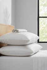 Pure White Striped Bedsheet Set – Signature Luxury Hotel Collection - Image 2