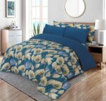 Luxury 6 Piece King Size Comforter Set – 100% Pure Cotton | Premium Quilted Bedding